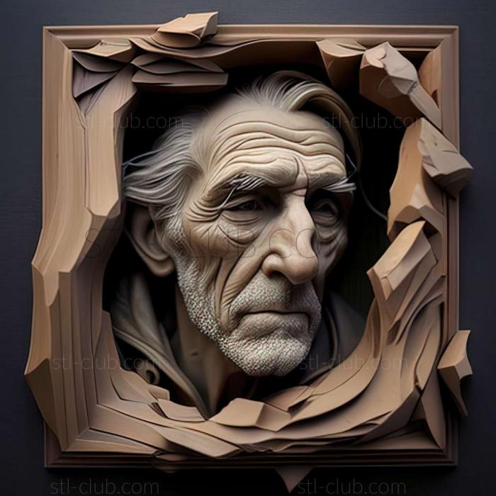 3D model John Nava American artist (STL)